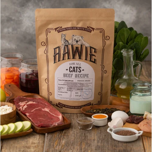 Beef Menu Cat Food, Freeze-dried, 100% Natural, Additive-free, Suitable For All Ages, 300g