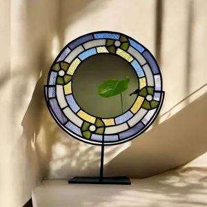 Luna Stained Glass Mirror