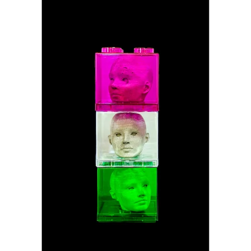 Lego Head Sculpture
