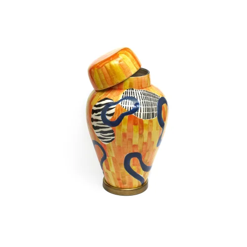 Zebra Patterned Vase