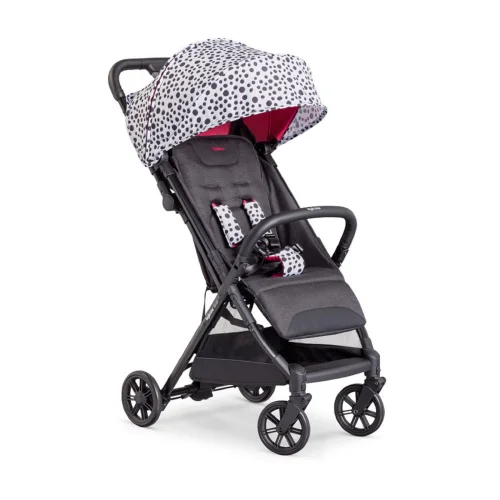 Inglesina Quid 2+ Single Hand Fold And Unfold Cabin Size Baby Stroller Special Collection - Polka Black
