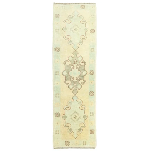 Nil Hand-woven Oushak Runner 59x195 Cm