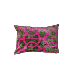 Ikat Silk & Velvet Cushions - Iv