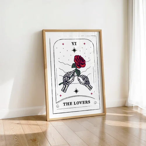 "the Lovers" Tarot Card - Poster Illustration