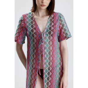 Knit Pembe Kimono