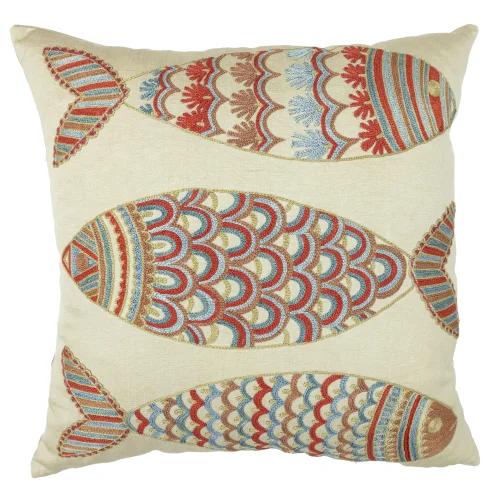 Berget Modern Suzani Cushion 50x50 Cm
