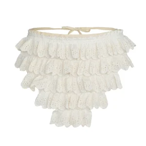 Giselle Ruffled Lace Applique Bandana Top
