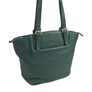 Sienna Zip Top Tote Shopper Bag For Women - Handmade By Saddler