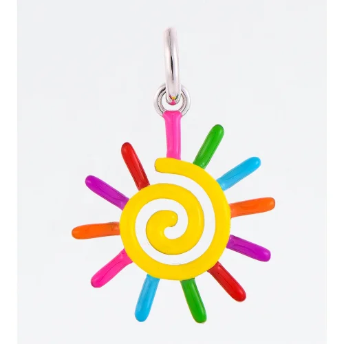 PAINTED SUN CHARM