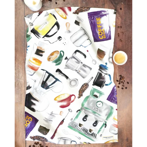 But First, Coffee Tea Towel