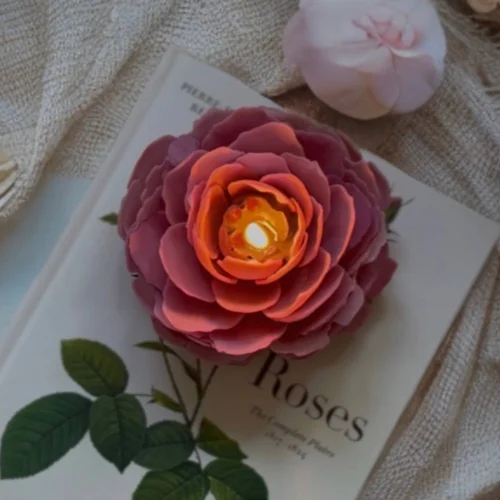 Pembe Şakayık Mum