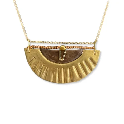 Brown Aura Antique Necklace