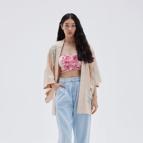 Matsuri Dune Vintage İpek Kimono Ceket