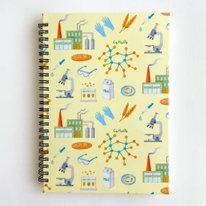 Food Engineer A5 Spiral Dotted Notebook