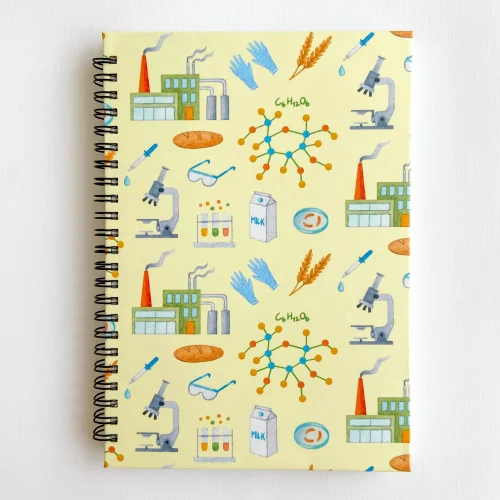 Gıda Mühendisi A5 Spiralli Noktalı Defter