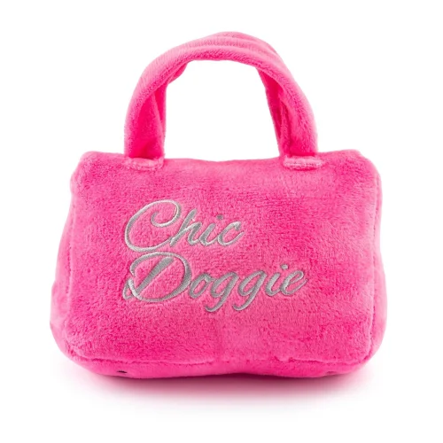 Chic Doggie Pink Bag Dog Toy