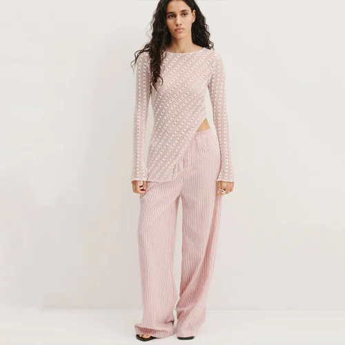 Striped Flowy Trousers