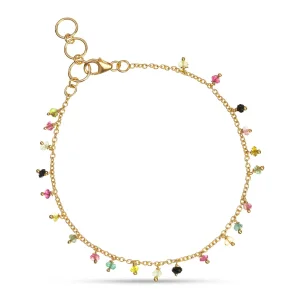 Allegra Watermelon Tourmaline Bracelet