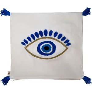 Evil Eye Protection Symbol Punch Throw Pillow