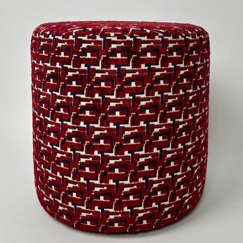 Hypnosis -  Patterned Modern Pouf