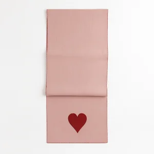 Verona Heart Embroidered Runner