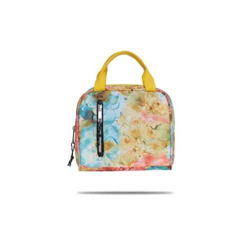 Lounch Color Sarı Çiçek Desen Soğutucu Ve Beslenme Çantası