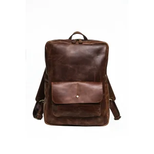 Gergin Genuine Leather Backpack - Unisex