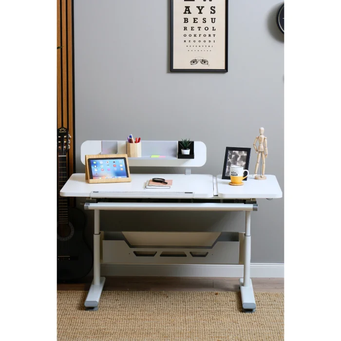 Vega Standart Tilt And Height Adjustable Desk, Anthracite - 2