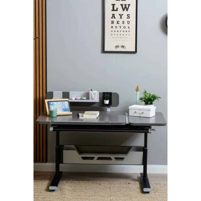 Vega Standart Tilt And Height Adjustable Desk, Anthracite - 3