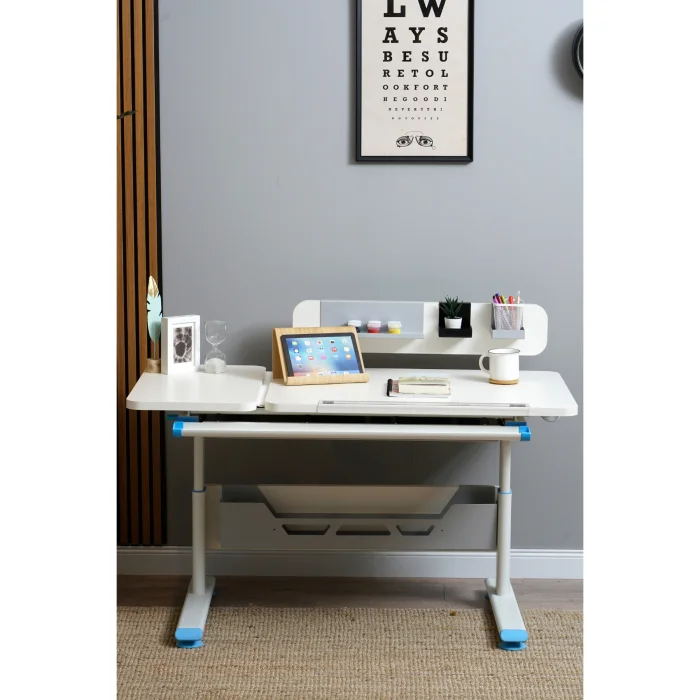 Vega Standart Tilt And Height Adjustable Desk, Ecru - 3