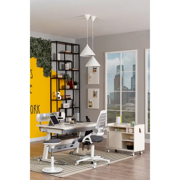 Sirius Premium Plus Gri Çalışma Masası ve Sandalye Takımı - 2