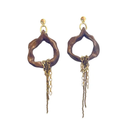 Aura Feng Shui Brown Earrings