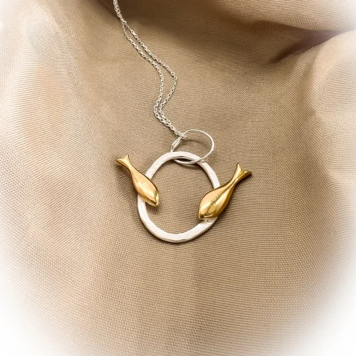 Word Fish Pendant Necklace