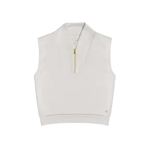 Flary Sandy Gold Fermuarli Kolsuz Sweatshirt