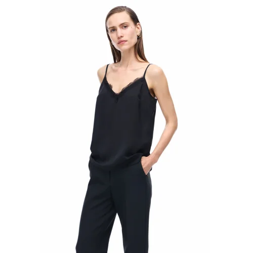 Farewell Regular Fit Standard Length Strap V-neck Blouse