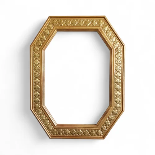 Gold Leaf Infinity Reflection Wall Mirror