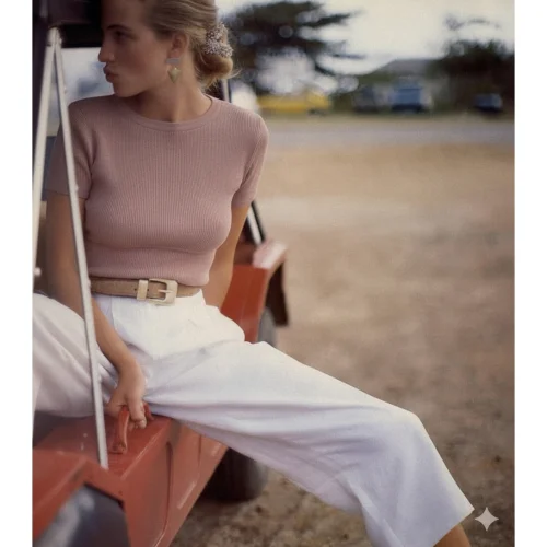Knitted Nursing T-shirt