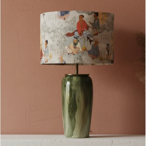 Jade Handmade Ceramic Lamp