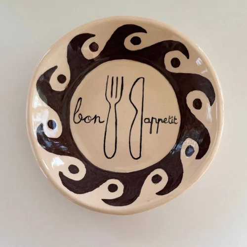 'bon Appetit' Ceramic Plate