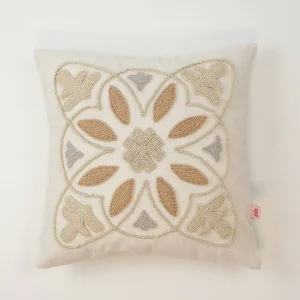 Marrakech - Ethnic Pattern Pillow Cover | Handmade Punch Needle Decorative Cushion