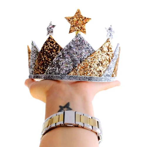 Gold Silver Crown Princess Birthday Crown