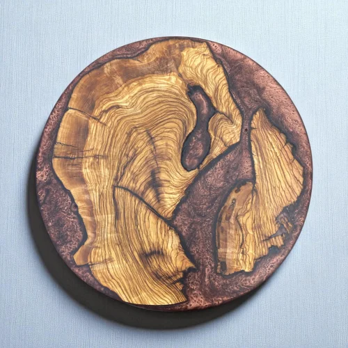 Olive Wood And Epoxy Presentation Board