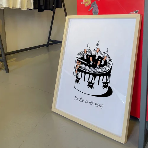 Too Old To Die Young Poster - 40x50 Premium Paper