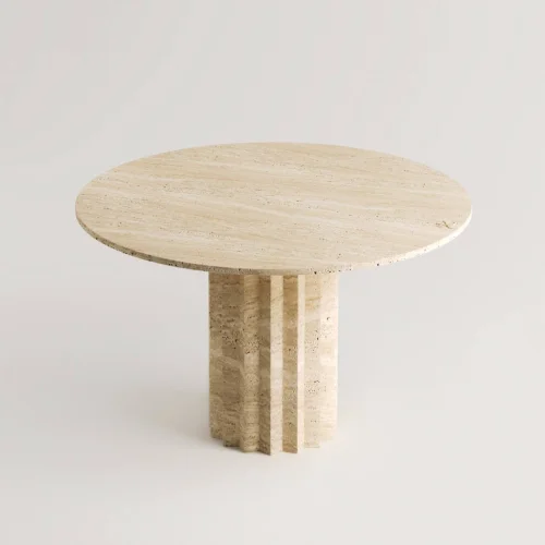 Patricia Travertine Dining Table