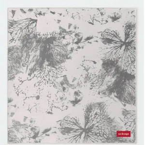 Grey Floral Patterned Scarf Bandana
