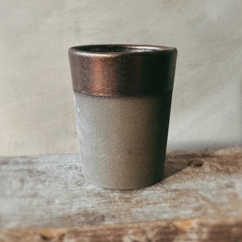 Griny | El Yapımı Stoneware Seramik Oval Espresso Bardağı