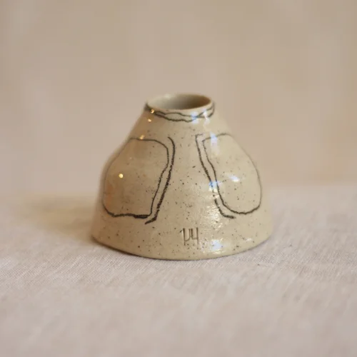 Nun Ceramic Candlestick Holder