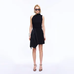 Eccentric Black Mini Dress