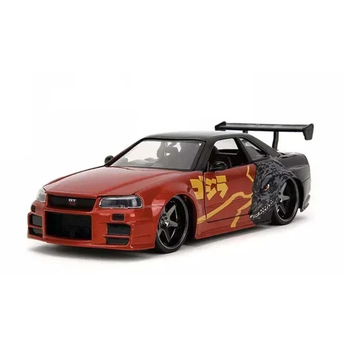1:24  Jada 2022 Nissan Skyline Gt-r (r34)  - Godzilla Araba