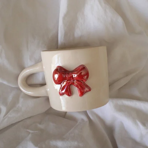 Pink Luster Bow Mug